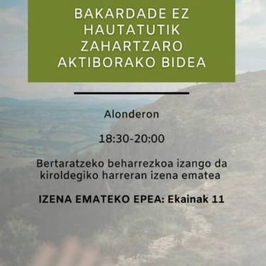 Hitzaldia: 'Bakardade ez hautatutik zahartzaro aktiborako bidea'