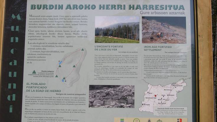 Munoaundiko informazioa zabaltzeko panel informatiboak jarri dituzte