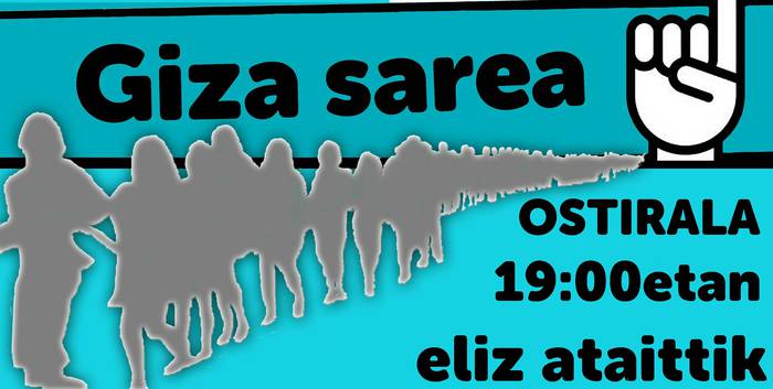Konponbidea eta bakea hauspotzen jarraitzeko, Giza Sarea egingo da ostiralean