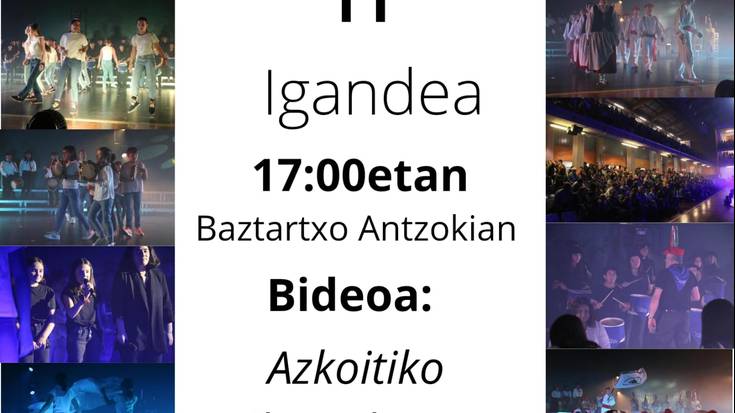 'Azkoitiko Ikastolaren historia txikia hara!' ikuskizunaren bideo emanaldia