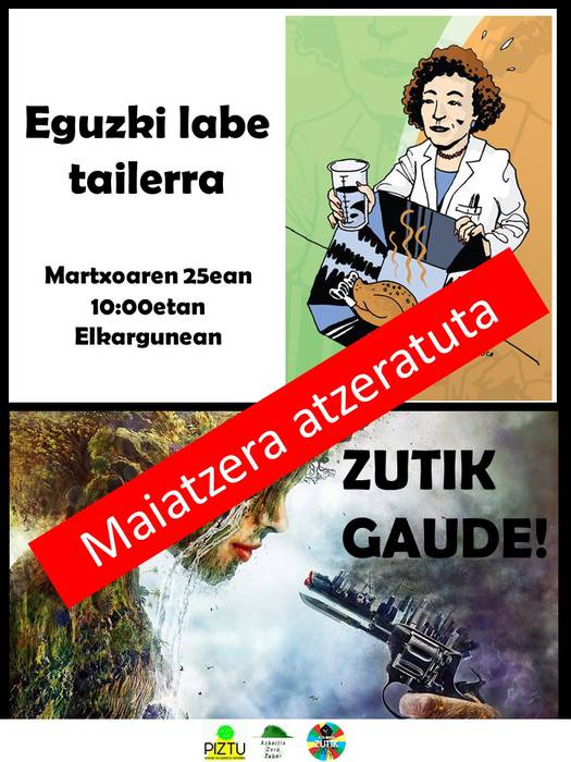 Eguzki labe tailerra maiatzera atzeratu da